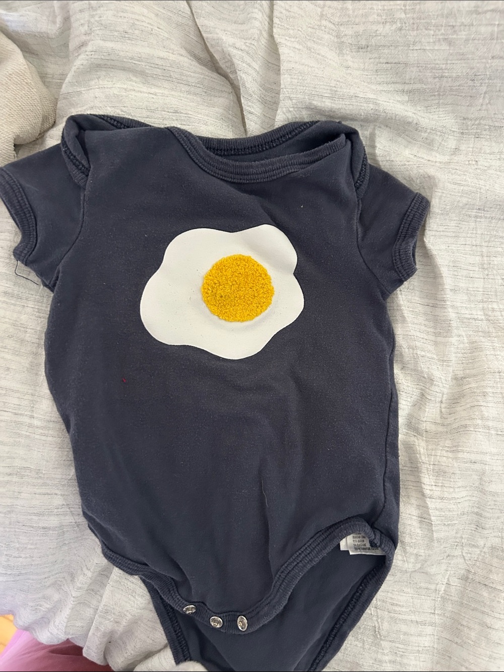 Fried egg onesie- 3-6 months